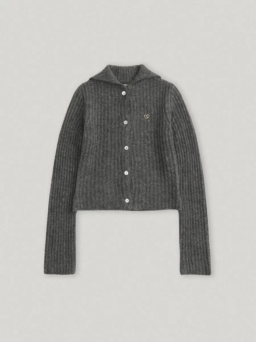 스무스무드 울니트 Leena Knit Cardigan Gray